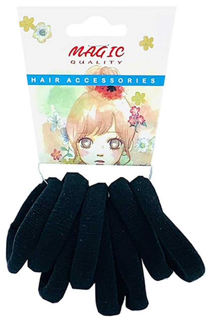 Magic Quality Hair Elastic Bands Black TP15BLA