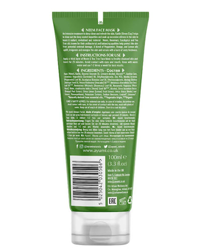 Ayumi Naturals Neem And Tea Tree Face Mask