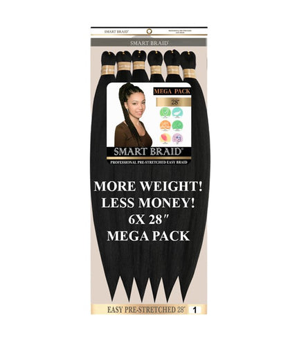 6X Easy Pre Stretched Smart Braids Value Pack
