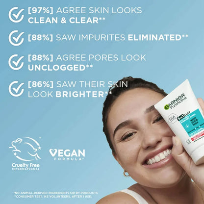 Pure Active 3In1 Clay Mask Scrub Wash Oily Skin