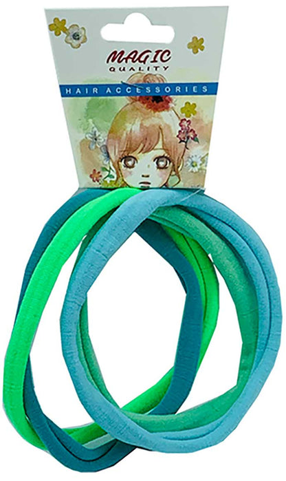 Magic Quality Hair Elastic Bands Green LT15GRE