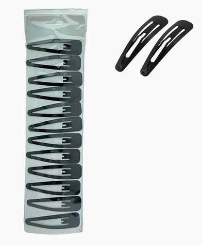 Metal Snap Hair Clips RS220BK