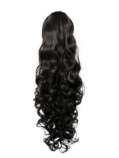 Charlotte Claw Clip or Drawstring Curly Ponytail