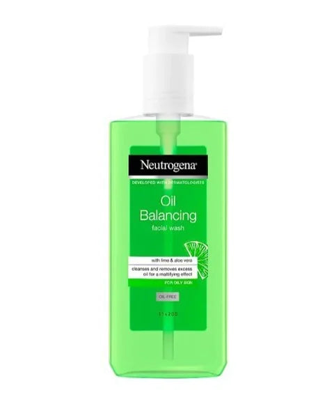 Neutrogena Oil Balancing Facial Wash With Lime And Aloe Vera