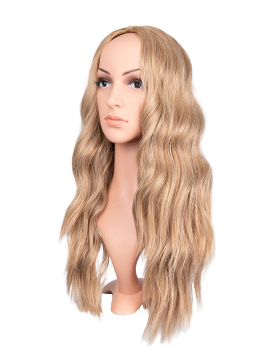 Premium Synthetic Fibre – “Jasmine” Natural Wave Half-Head Wig – New Arrival