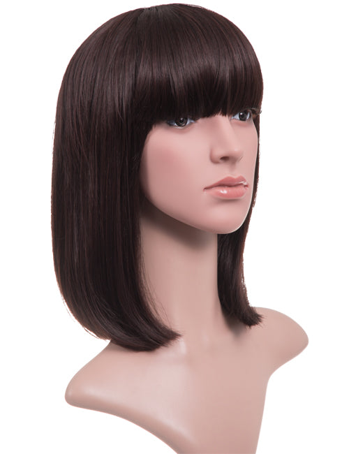 Nicole Shoulder Length Full Fringe Bob Full Head Wig | Exclusive Seasonal Offers! Original Price Adjusted!