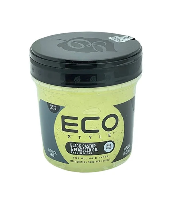 Eco Style Black Castor Oil And Flax Seed Oil Styling Gel