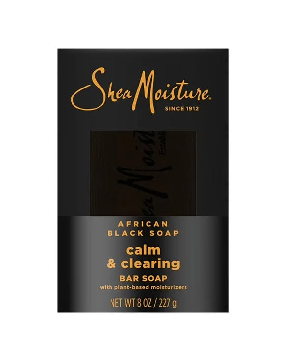 African Black Calm And Clearing Bar Soap With Shea Butter
