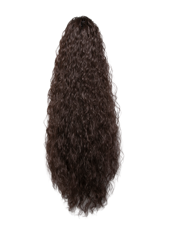 Mia Claw Clip or Drawstring French Curl Synthetic Ponytail