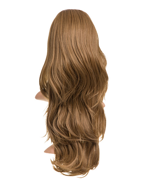 Chloe Long natural wavy synthetic half head wig – B60067